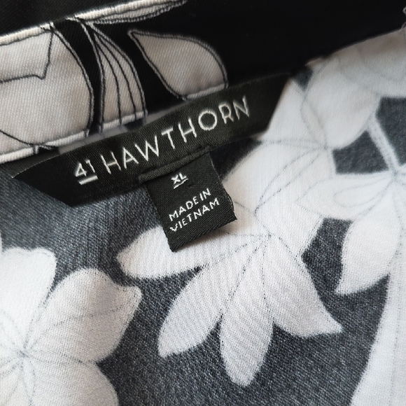 41 Hawthorn Floral Sleeveless Summer Dress Black and White XL - Picture 7 of 8
